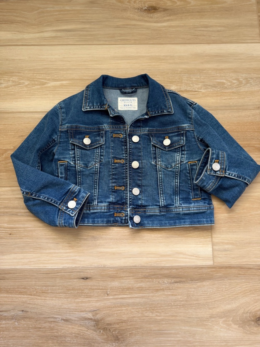 Crewcuts Girls' Dark Blue Denim Jacket